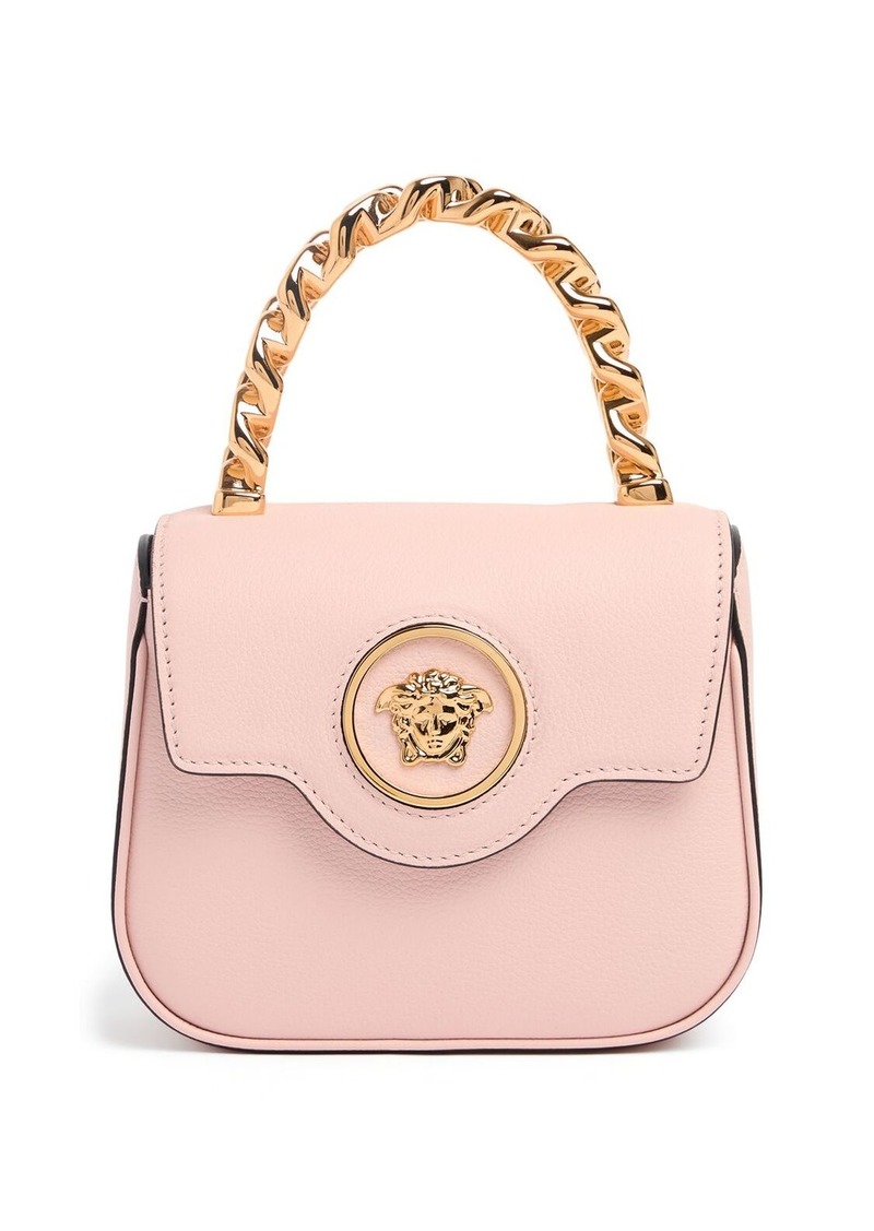 Versace Mini La Medusa Leather Top Handle Bag