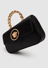 Versace Mini La Medusa Satin Top Handle Bag