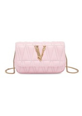 Versace Mini Virtus Quilted Leather Crossbody Bag