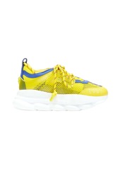 new VERSACE Chain Reaction yellow blue low top chunky sole dad sneaker EU35.5