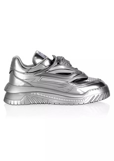 Versace Odissea Low-Top Leather Sneakers