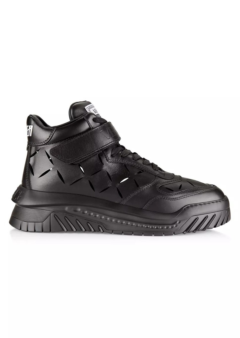 Versace Odissea Platform Leather Sneakers
