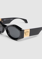 Versace Oval Acetate Sunglasses