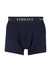 Versace pack of three logo-waistband boxer shorts