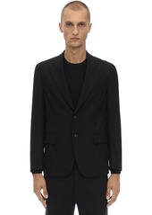 Versace Packable Stretch Wool Travel Jacket
