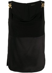 Versace paneled sleeveless top