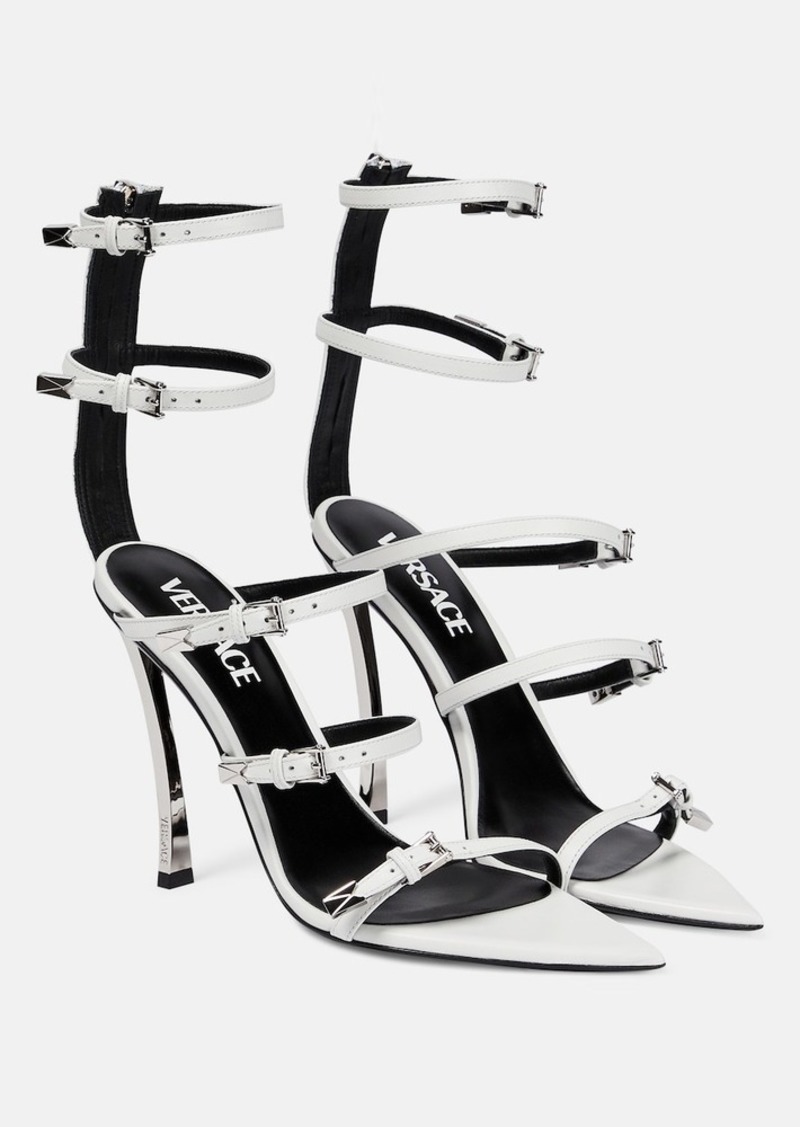 Versace Pin-Point leather sandals