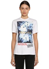 Versace Printed & Embroidered Cotton T-shirt