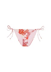 Versace Printed Coral Lycra Bikini Bottoms