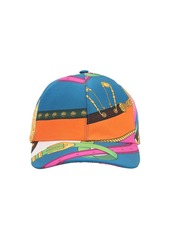 Versace Printed Silk Twill Baseball Hat