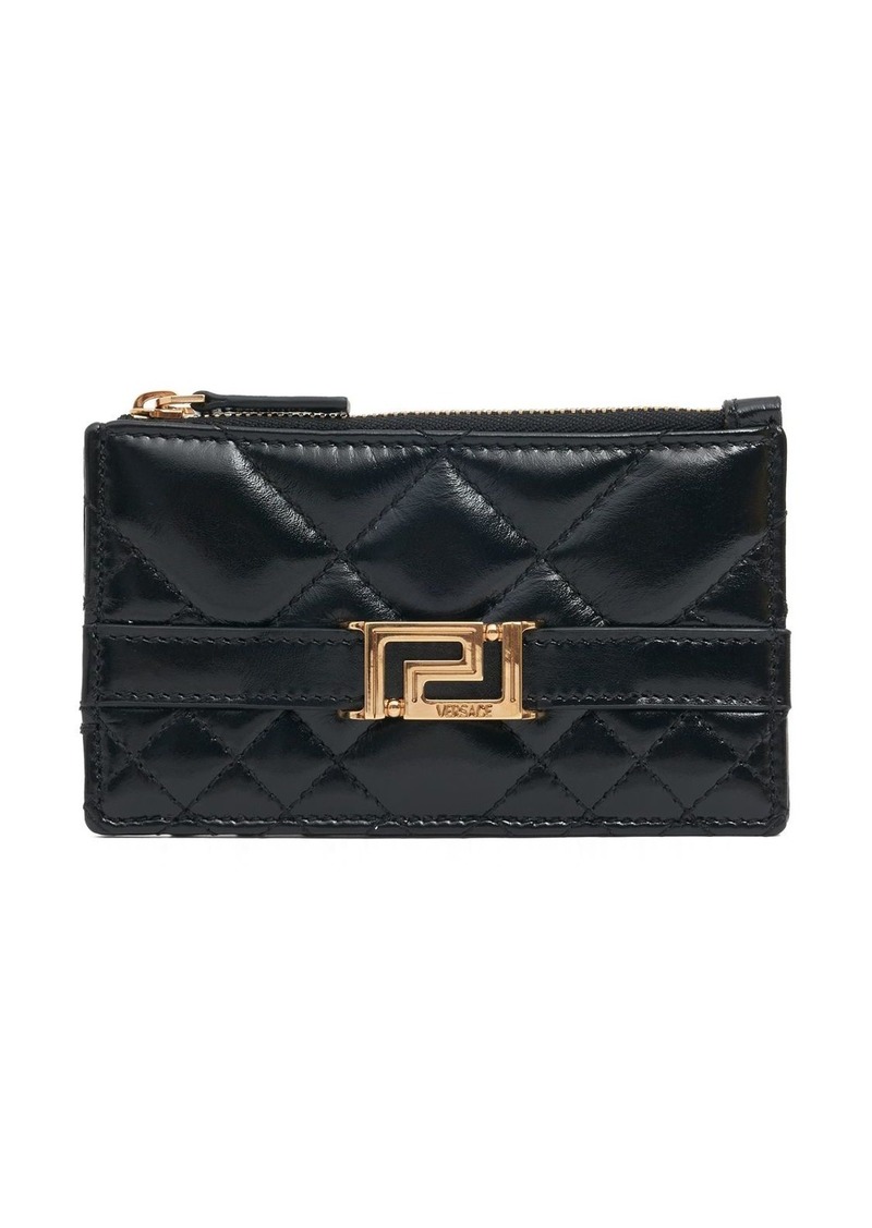 Versace Quilted Leather Card Holder