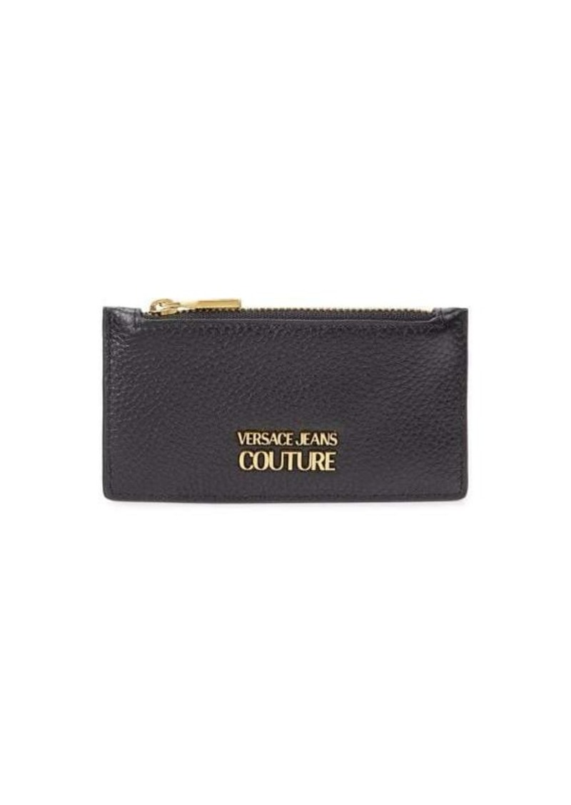 Versace Range Metal Logo Leather Card Holder