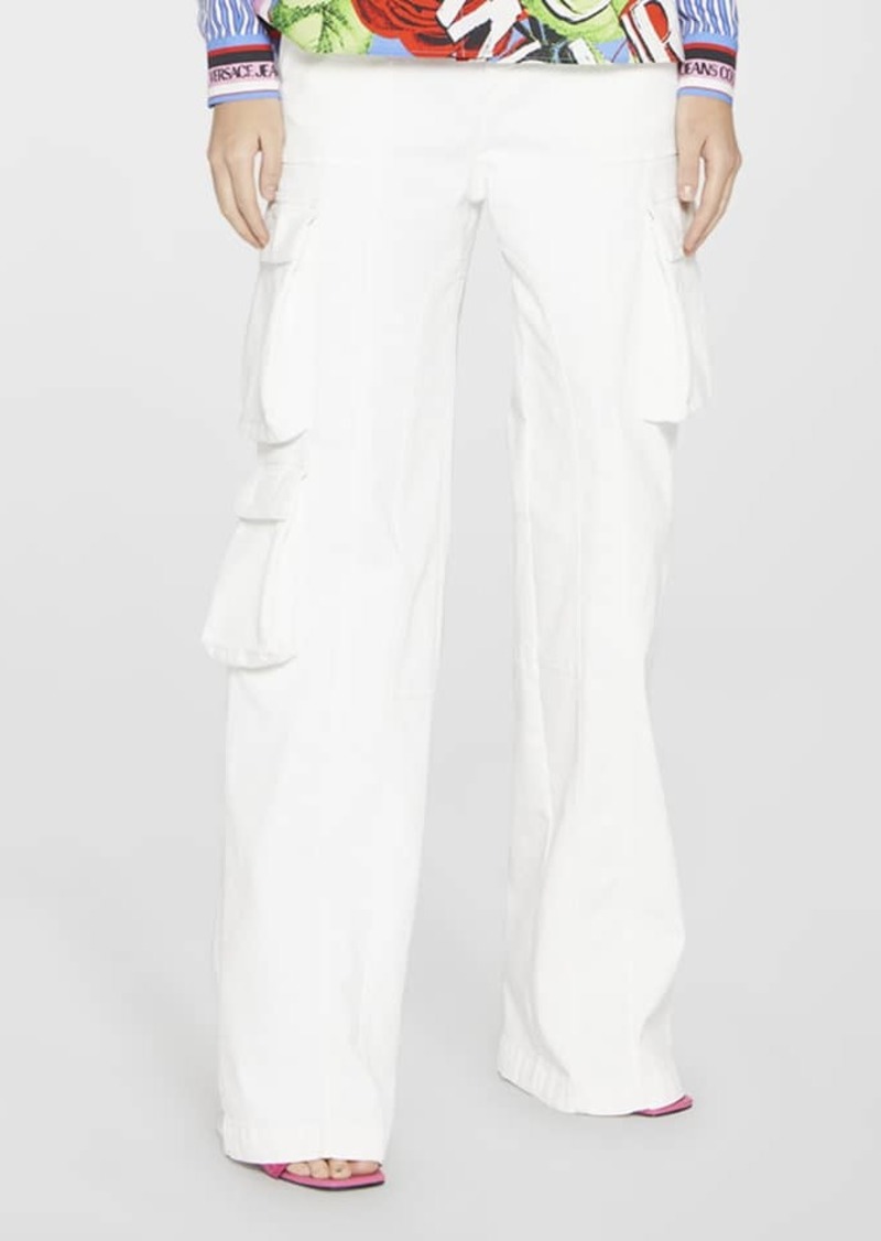 Versace Relaxed Denim Cargo Pants