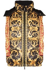 Versace reversible baroque-print padded gilet