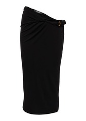 Versace Rolled high-rise midi skirt