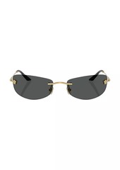 Versace Runway 60MM Rectangular Sunglasses