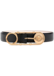Versace Safety-Pin leather belt