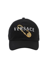 Versace Safety Pin Cotton Baseball Hat