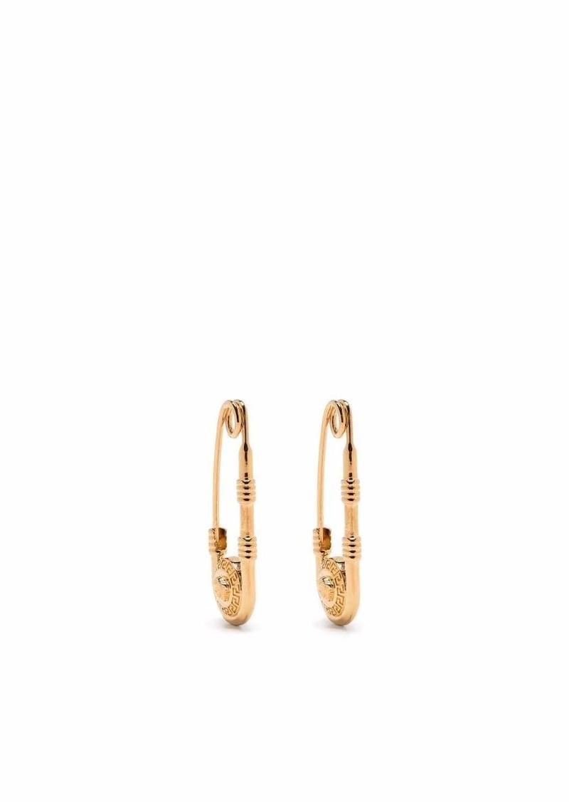 Versace safety pin earrings