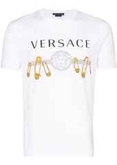 Versace safety pin print T-shirt