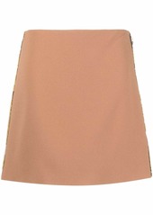 Versace high-waist satin miniskirt