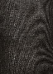 Versace Seamless Rib Knit Turtleneck Sweater