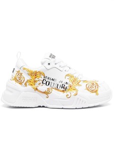 Versace side logo-print detail sneakers