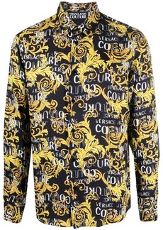 Versace signature-barocco-print shirt