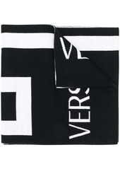 Versace Signature Greca intarisa scarf