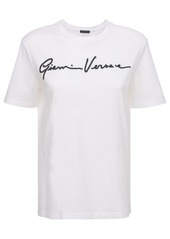 Versace Signature Logo Cotton Jersey T-shirt
