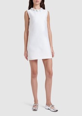 Versace Silk Blend Duchesse Mini Dress