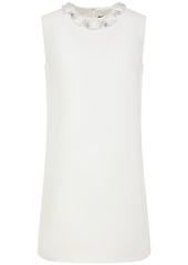 Versace Silk Blend Duchesse Mini Dress