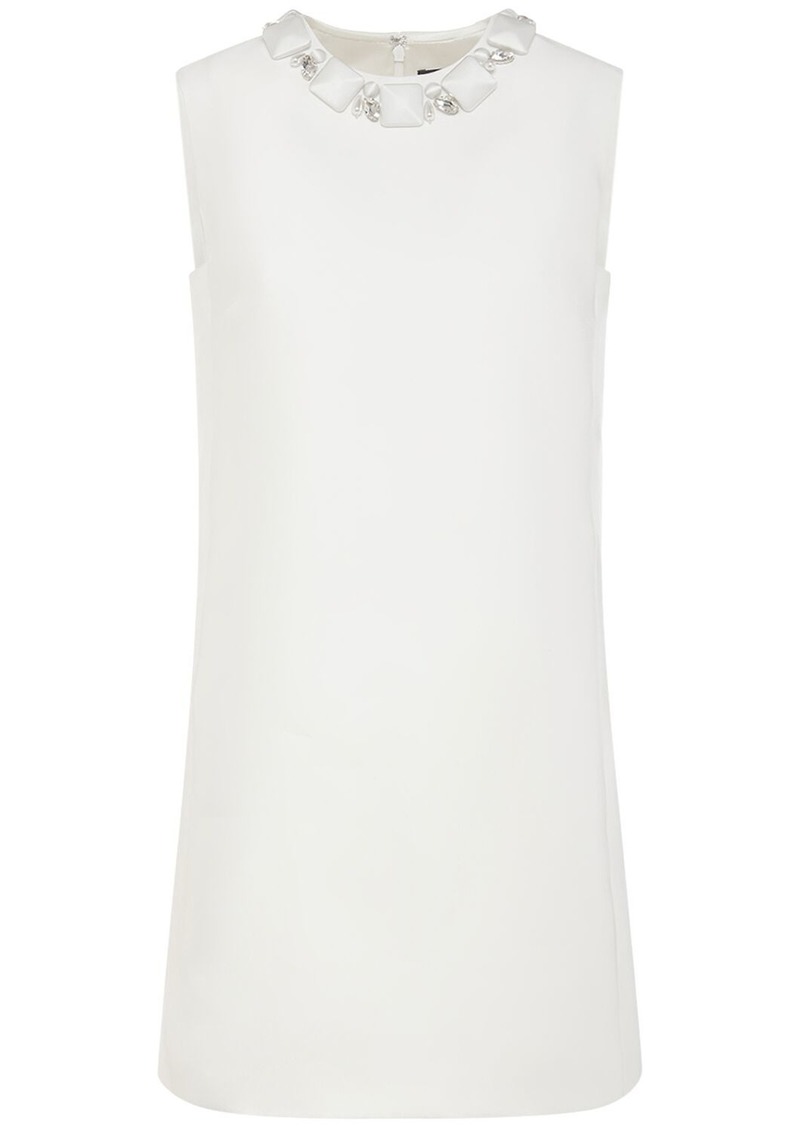 Versace Silk Blend Duchesse Mini Dress