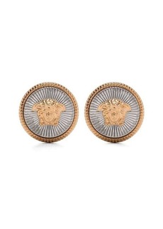 Versace Silver and Gold Earrings with Medusa Detail in Metal Woman