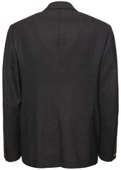 Versace Single Breasted Wool Jacket