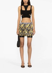 Versace Sketch Couture-print pleated shorts