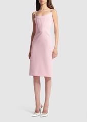 Versace Sleeveless Satin Bustier Mini Dress
