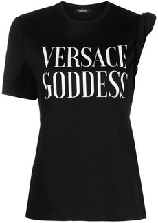 Versace slogan-print T-shirt