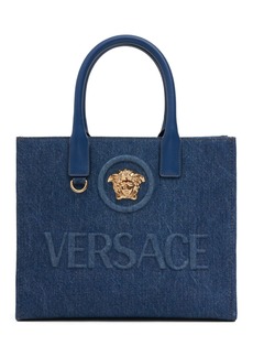 Versace Small Denim Tote Bag