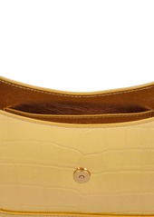 Versace Small Embossed Leather Hobo Bag