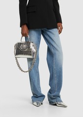 Versace Small Medusa Embossed Leather Bag