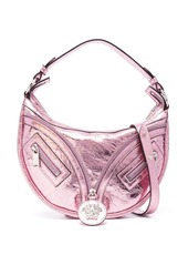 Versace small Repeat metallic-effect shoulder bag