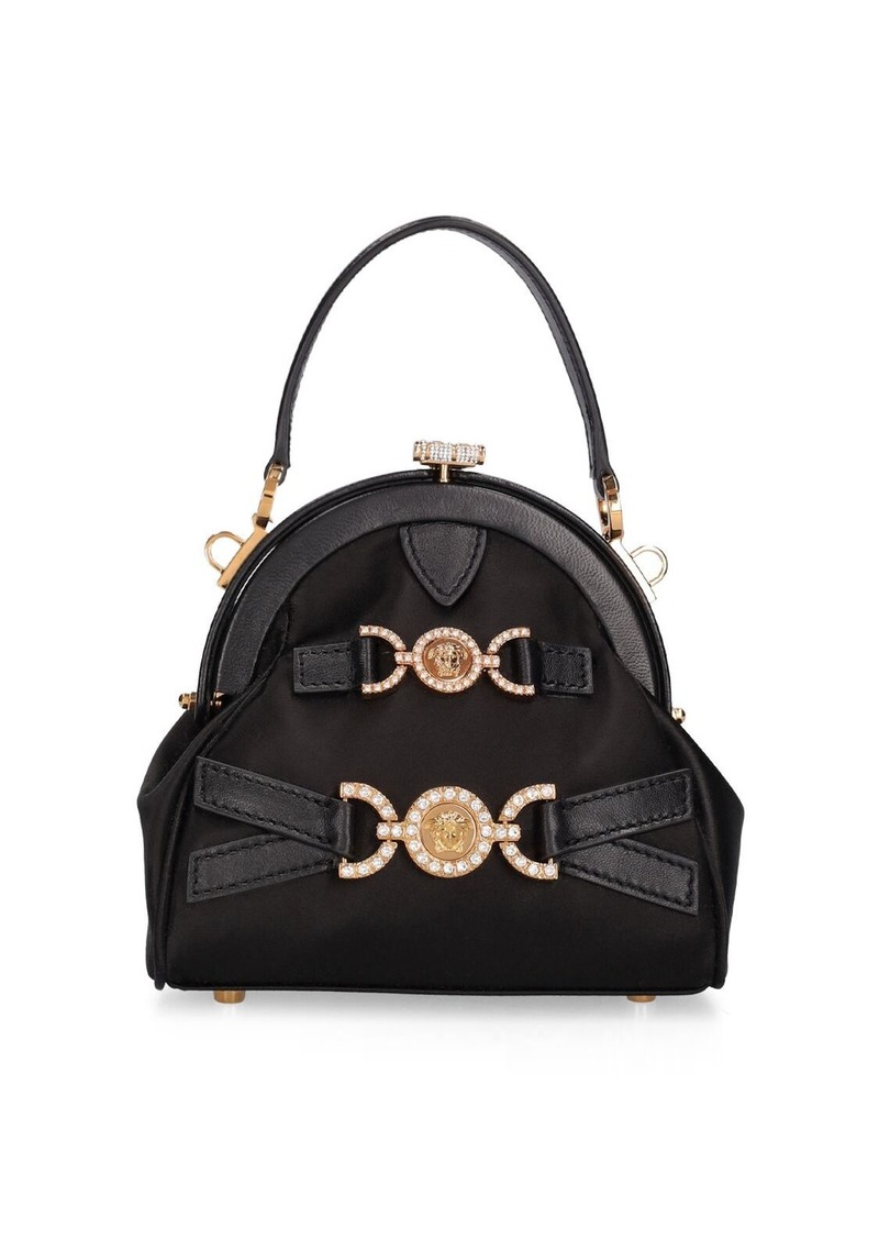 Versace Small Satin Top Handle Bag