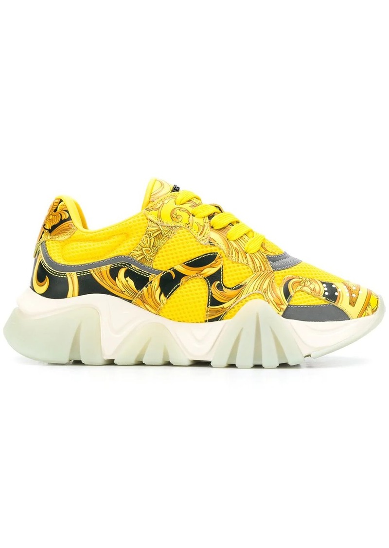 versace baroque print sneakers