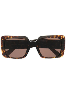 Versace square-frame tortoiseshell-effect sunglasses