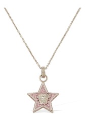Versace Star & Crystal Medusa Charm Necklace