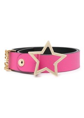 Versace star-shaped buckle leather belt