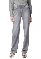 Versace Stone Wash Grey Relaxed-Fit Jeans