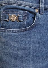Versace Stonewashed Cotton Denim Jeans