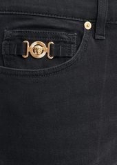 Versace Stonewashed Cotton Denim Jeans